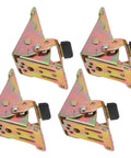 4 Pack Self Locking Folding Hinges For Tables And Cabinets Heavy Duty Iron Hardware In Golden Color Built To Last For Home And Office Use 90 Degree Positioning For Stable And Secure Folding