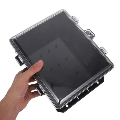 Outdoor Electrical Junction Box Waterproof Weatherproof Enclosure Plastic Box With UV Protection Easy Installation For Components And Equipment In Industrial Setups Rugged And Heavy Duty All Weather Housing, wall-mounted