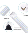 Close-up of 8 Foot Ultra Bright V Shaped Led Shop Light Fixture With Clear Cover 120W 14400 Lumens 6000K Cold White Linkable Tubes
