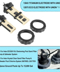 Replacement Titanium Electrode And ECO Electrodes Kit For Saltwater Pool Chlorine Systems with union fittings and ECO20110-2 compatibility