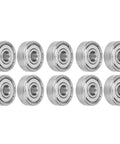 Stainless Steel Roller Ball Bearings 6x19x6mm Set Of 10 For Skateboards Inline Skates And Electric Skateboards Double Shielded