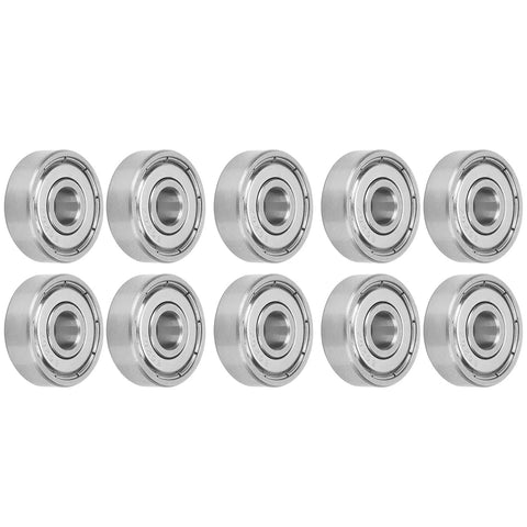 Stainless Steel Roller Ball Bearings 6x19x6mm Set Of 10 For Skateboards Inline Skates And Electric Skateboards Double Shielded