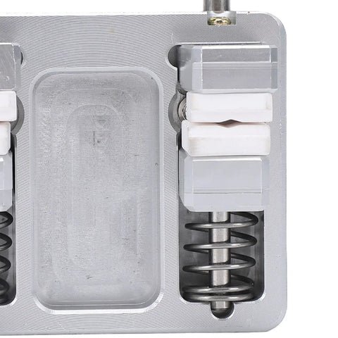 Heavy Duty Soldering Clamp with Slip Free Ceramic Jaws And Adjustable Wire Welding Fixture Featuring 11mm Opening for precise PCB repairs.