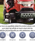 Red lawn mower compatible with Deck Brake Rod Replacement For MTD Murray Troy Bilt Yard Machines And Cub Cadet LTX Series Lawn Mowers 747-05105 747-05105B 13W2775S031 42 Inch Deck Compatibility, featuring sturdy materials and advanced design.