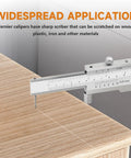 Metal Scriber Calipers With 200mm Scale, Marking Gauge Calipers, Parallel Cross Caliper For Scribing Iron, Steel, Wood And Other Materials, Carbide Tips, 0-8 Inch Precision, Durable Stainless Construction, Ideal For Diy Projects, marking a wood surface