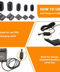 No Nonsense Clip On Ferrite Ring Core EMI RFI Noise Suppressors For Cables 3mm To 13mm showing installation on electronic cables