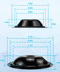 Electric Stove Drip Pan Set 8 Inch And 6 Inch Replacement Bowls WB31M19 WB31M20 with dimensions and size annotations