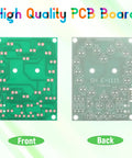 Two Sets Solder Practice Kit With Heart Shaped LED Lucky Wheel DIY Soldering Project Hands On Electronics Training Learn PCB