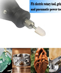 Pro Grade Wool Felt Polishing Bits Set for Rotary Tools Cone Shape Buffing Points With 3/32 Inch Shank in use on various surfaces