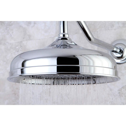 Victorian Raindrop 10-Inch Showerhead, Dope Rainfall Pattern, Polished Chrome, Brass Construction, 127 Spray Nozzles, 2.0 GPM At 80 PSI, California Title 20 Compliant