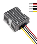 High Performance DC 12 To 24 Volt Step Up Converter Boost Regulator 10Amp 240Watt Power Adapter with alloy housing and wires.