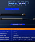 Beefed-Up Front Hood Lift Support Struts Gas Springs For Hyundai Sonata 2011 2012 2013 2014 Set Of 2 specifications chart