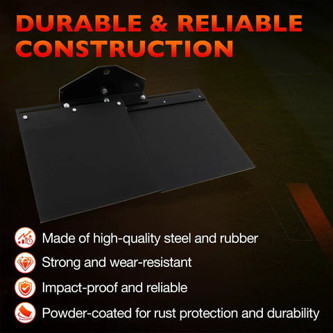 Universal Lawn Striping Kit For Zero Turn Mowers And Garden Tractors With Adjustable Hitch Mount Attachments Quick Bolt On Setup For Professional Looking Lawn Stripes On Any Mower with steel and rubber construction.