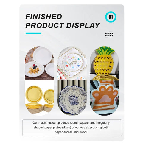 Finished product display of Fully Automatic Paper Plate Making Machine For Lightning Fast Production And Stable Output With Multi Mold Support Ideal For Catering Supply Manufacturers And High Volume Food Service Ops.