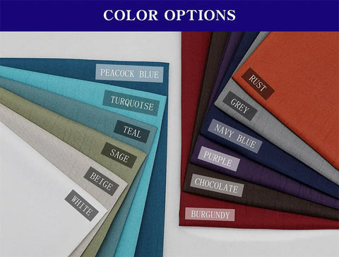 Color options for 100% Blackout Curtains for Bedroom and Living Room 63 Inch Turquoise Room Darkening Grommet Panels