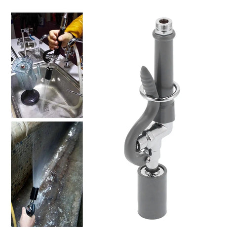 Commercial Sink Sprayer Kit with High Pressure Rinse shown in kitchen and utility sink cleaning applications.