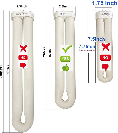 BF190 Replacement Fluorescent Bulbs For Black Light U Shape 10 Inch 32W 365nm UV Glow Lamp Compatible With BK 40D 2 Pack Premium Quality Long Lasting Low Heat Easy Install For Home Decor And Party Vibes