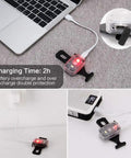 Clip On Safety Light For Night Running And Cycling With Five Modes, High Visibility Tail Light charging via USB