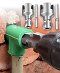 2pc Dual Function Pipe Threader Tool Set For Pvc Pipe 1/2 Inch 3/4 Inch And 1 Inch Die compatible with electric drill threading PVC fitting.