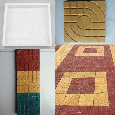 Maker Paving Mold Kit Large For Concrete Bricks Stones And Slabs Reusable Polypropylene Paver Mold for pattern creation