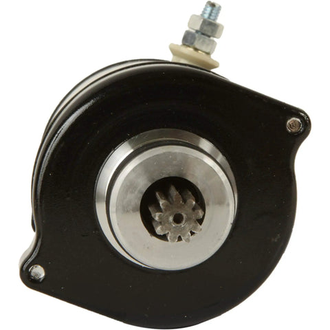 12V Jet Ski Starter PMDD CW Rotation with 9 Teeth Replacement Part, black casing front view
