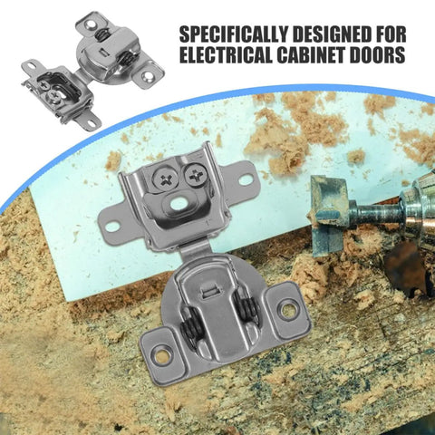 Concealed Cabinet Door Hinges Two Pack With Soft Close Buffer For Inward Opening Cabinets, Quiet Operation, Durable Construction