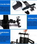 Badass Car Phone Mount For Hummer H3 2005 To 2009 showing adjustable rotation button and 360 degree ball head design.