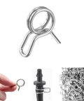 1/4 Inch Irrigation Hose Clamp For Leak Proof Watering, Easy Install, DIY Friendly Drip Irrigation Kit Connector, pack of 100