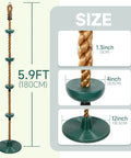 Heavy Duty Kid Friendly Climbing Rope Swing Kit With Platforms And Disc Seat For Tree Or Swing Set size details