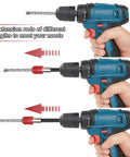 Drill Bit Extension Set 4 Pcs Magnetic Bit Holder Bar Chuck Adapter Extender Heavy Duty One Quarter Inch Hex Quick Release Bit Holder For Impact Driver Screws Nuts And Drill shown with different lengths