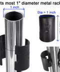50 Pack Wire Shelf Clips And Sleeves For 1 Inch Posts Replacement Set with 25 Pairs Shelf Lock Clips fitting a metal post