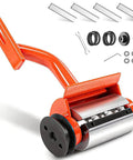 Log Peeler And Debarker Attachment for Chainsaws with blades and parts, orange, fits Husqvarna and STIHL models listed