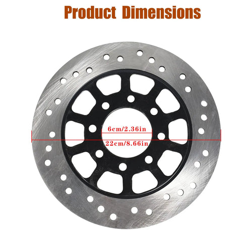 Brake disc dimensions of Forty Four Point Two Five Inch Heavy Duty Beefed Up Go Kart Rear Axle Shaft Kit With Chain Sprocket Brake Disc