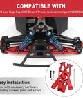 Beefy 6061-T6 Aluminum Front Lower Suspension Arms Set for 1/10 Losi Baja Rey Desert Truck Upgrade Parts LOS234004