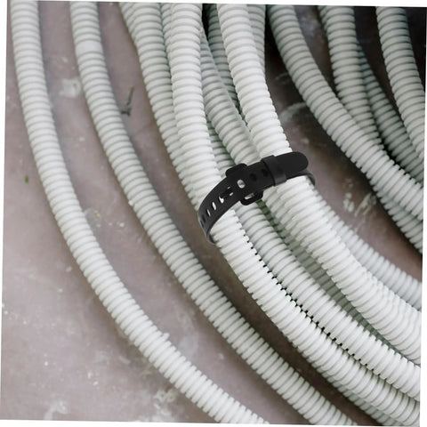 Heavy Duty Adjustable Zip Ties For Indoor And Outdoor Use Reusable Cable Management Straps With Quick Release Buckle securing cables