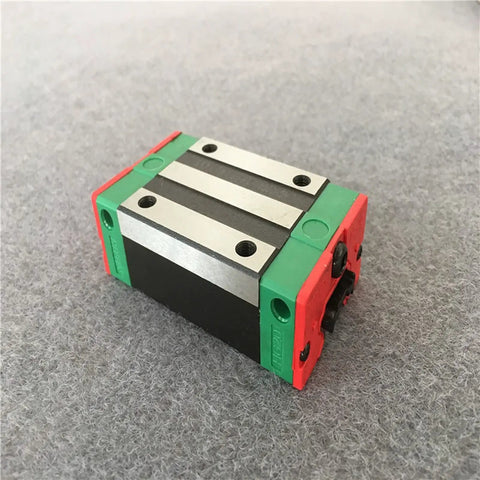 Two Piece Linear Guide Rail Kit With HGH15CA Slider And HGW15CC Flange For CNC Machines And 3D Printers, 800mm Rail, High Precision Linear Motion System For Small Motion Devices. Linear guide block