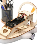 Wooden Vehicle Model Kit For Hands On Mechanical Engineering Fans A Precision Parts Assembly Set beside stationery holder
