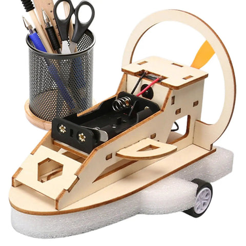 Wooden Vehicle Model Kit For Hands On Mechanical Engineering Fans A Precision Parts Assembly Set beside stationery holder