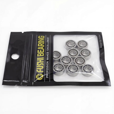 Open Deep Groove Ball Bearing One Quarter Inch Bore Nylon Cage High Speed Bearings For Fidget Spinners And Router Tools Pack Of Ten Ideal For Fidget Toy Modding Precision Spin Durable Nylon Cage For Smooth Long Lasting Performance, pack of 10 in packaging