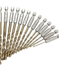 Get Your Hands On This Awesome 13 Piece M35 Cobalt Twist Drill Bit Set With Sharp 135 Degree Tips Perfectly Engineered For Tough Cast Iron And Stainless Steel Jobs Plus Jobber Length Design Fits All Your Regular Clamping Tools Like A Champ. 13-piece cobalt twist drill bit set, jobber length, 6.5mm to 1.5mm