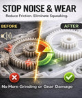 Low Noise Gear Grease For Plastic Gears 1 Oz White Lithium Lubricant before and after effect on gear operation