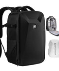 Hard Shell Camera Backpack For DSLR And Mirrorless Gear, Waterproof 22L Travel Case With 15-15.6 Inch Laptop Compartment