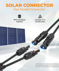 Beefy Solar Panel Y Branch Connector 2 To 1 Splitter Cable For Parallel Wiring with solar panel background