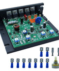 Plug And Play 120V DC Motor Speed Controller For SCR Drives Direct Replacement For KBIC120 Compatible With PM Shunt And Universal Motors Easy Install Drive Chassis Upgrade, PCB and terminals