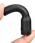 Dual Band Ham Radio Antenna For 136 174 MHz And 400 470 MHz Two And A Half Inch Mini Soft Whip SMA Female Omni Directional 3 dBi Gain close-up