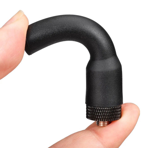 Dual Band Ham Radio Antenna For 136 174 MHz And 400 470 MHz Two And A Half Inch Mini Soft Whip SMA Female Omni Directional 3 dBi Gain close-up