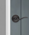 Interior Privacy Door Handle With Lock And Reversible Lever For Bedroom Or Bathroom Venetian Bronze Keyless Turn Lock With Microban Protection