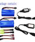 Two Pack 7.4V 1500mAh LiPo RC Boat Battery With SM2P Plug 2S 15C High Discharge For H101 H103 H105 Remote Control Boats