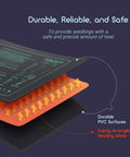 Diagram of Seedling Heating Mat For Seed Starting 10 x 20.75 Inch Pro Grade Waterproof Hydroponic Heating Pad showing heat distribution.