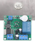 MQ 2 Smoke Sensor Module With Buzzer Alert And Relay Switch, top view showing circuit components and connections